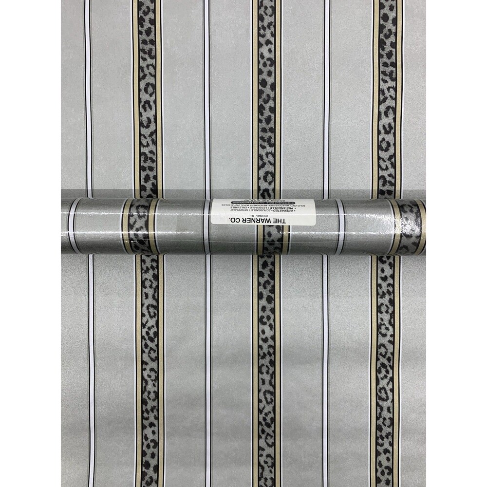 African Animals Wallpaper Stripes The Warner Co. STR1695, 20.5 X 11yds